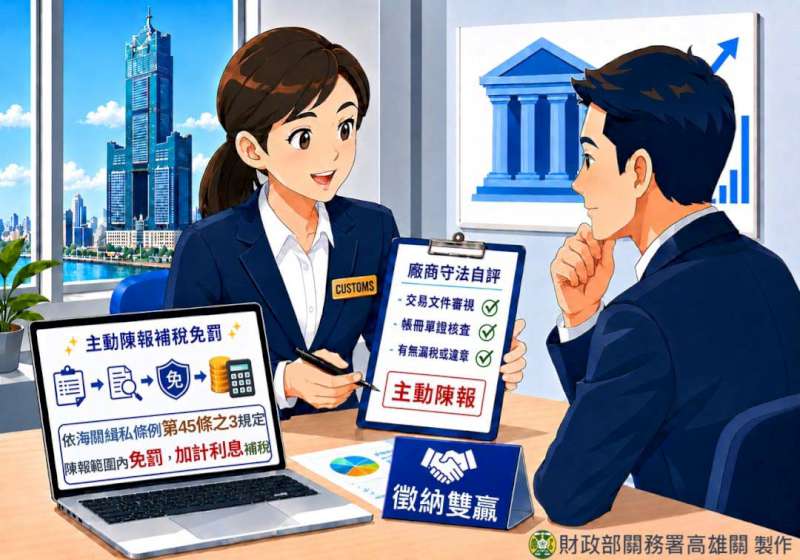 高雄關114年輔導44家企業自評主動補稅逾2083萬元 免受逾1.5倍罰鍰損失