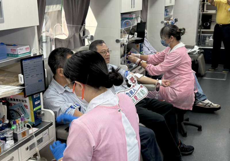 中油大林廠115年第2次公益捐血 90人挽袖獻愛募得160袋熱血 