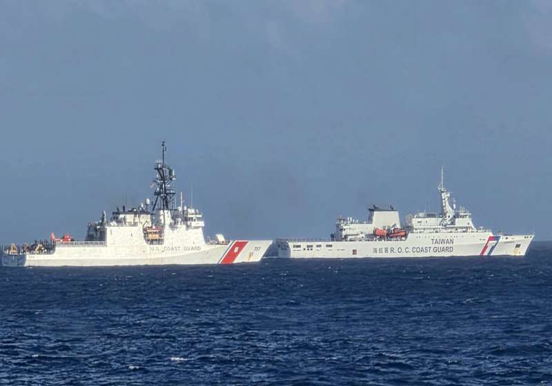 美海岸防衛隊攜手中華民國海巡署協調海事 美國在台協會力挺台海上主權