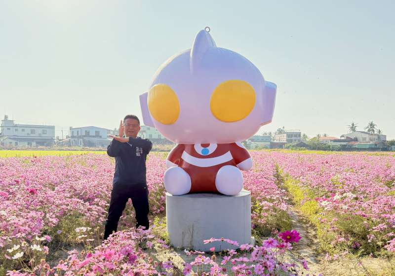 響應2026 高雄冬日遊樂園 高市農業局打造裝置藝術進駐美濃、杉林區花海