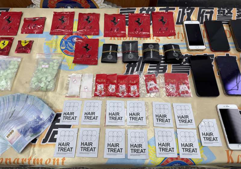 假貨運社群販毒宣稱全天候外送到府 高市刑大等6單位逮7人扣證物送辦