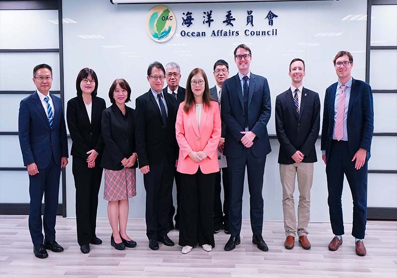 美國在台協會處長史崇理拜會海委會 商討區域海洋安全、青年培力等議題