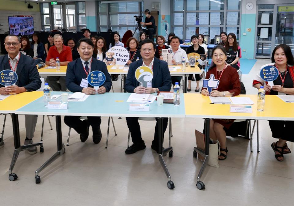高大2026亞洲虛擬學院研討會 校長陳啟仁舉例分享原民建築與學校研究