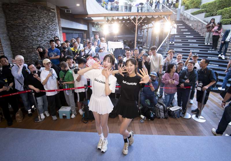 安芝儇、李晧禎跨隊同框！頂級戶外運動品牌SALOMON XT-6席捲漢神巨蛋