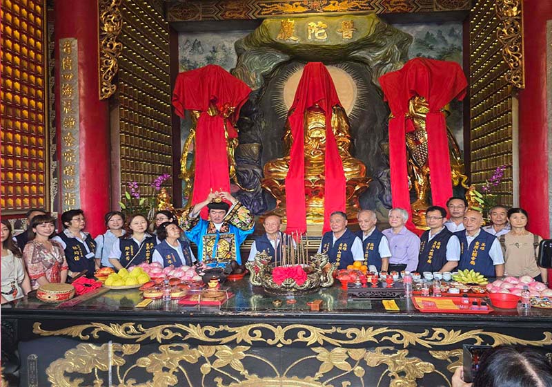 高雄東照山關帝廟觀世音菩薩等3神像金身重修開光 8月法會盛典接力邀參