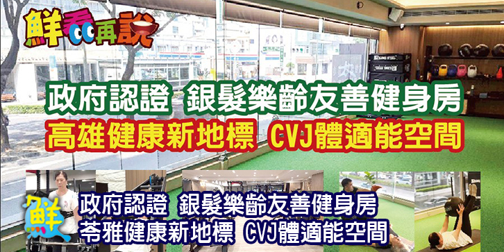政府認證 銀髮樂齡友善健身房苓雅健康新地標 CVJ體適能空間