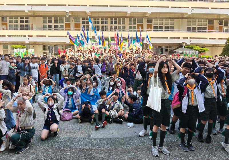 高市教育局115年度三五童軍節慶祝大會 表揚194名個人及團體闖關遊戲探索科學