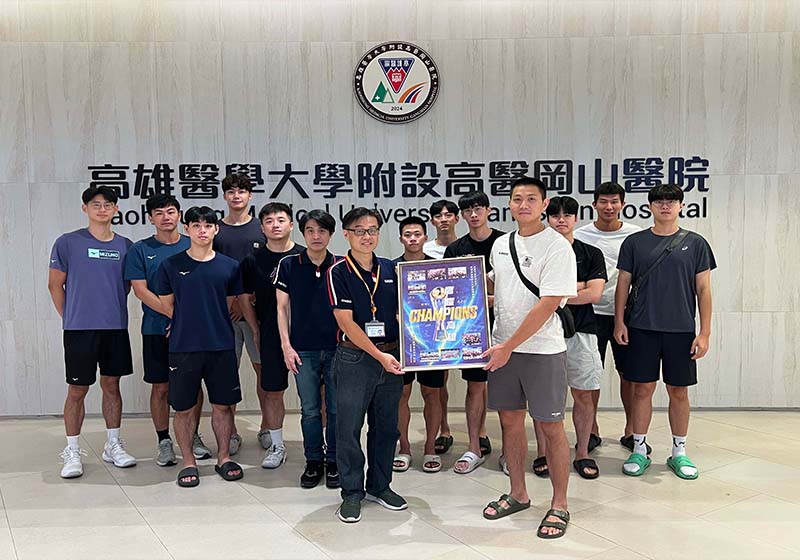 台鋼雄鷹職排隊前進高醫岡山醫院健檢 提供訓練、營養管理、運動傷害預防參考