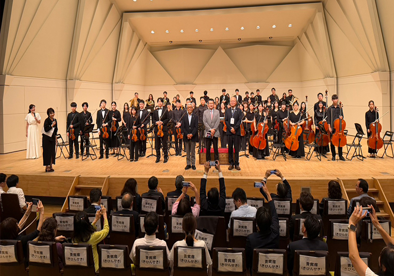 雄中音樂班管弦樂團前進日本八王子市演繹組曲 誌慶兩市雙十交流、當地東高校校慶