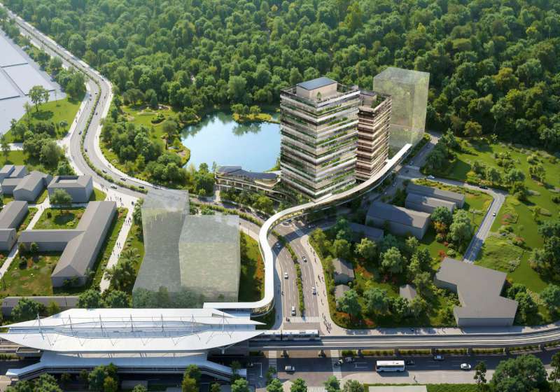 高捷R17世運站周邊A5街廓都更案簽約 新建3棟建築滿足半導體供應商住商用需求