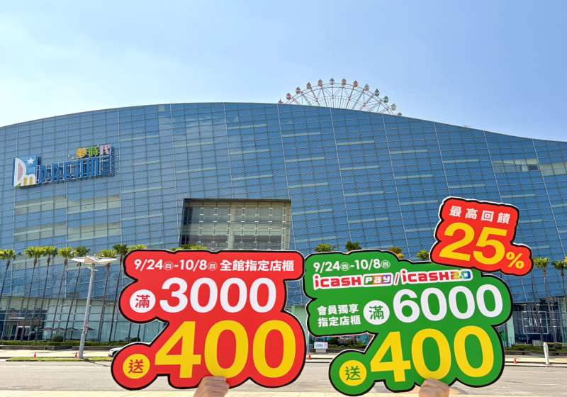 2026夢時代週年慶9/24開跑!回饋高達25%